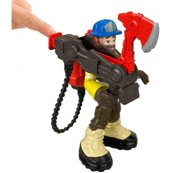 Fisher-Price Rescue Heroes Forrest Fuego 6-Inch Figure with Accessories Fun Toys - Picture 4 of 10